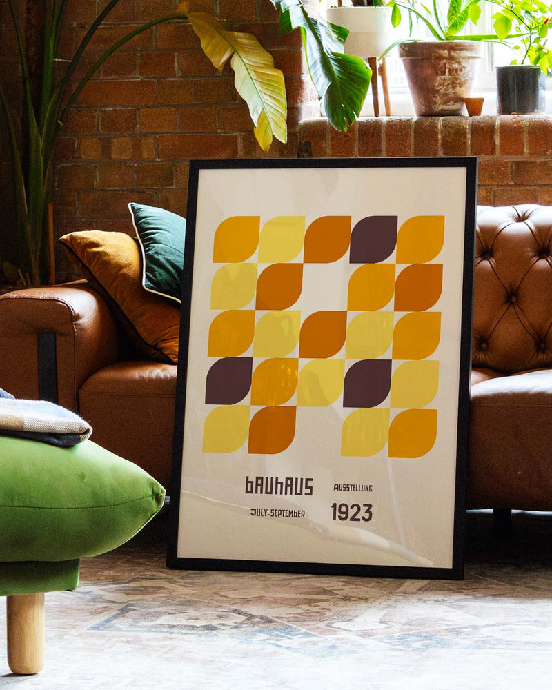 Bauhaus Poster Muster – Bauhaus Leaf Pattern