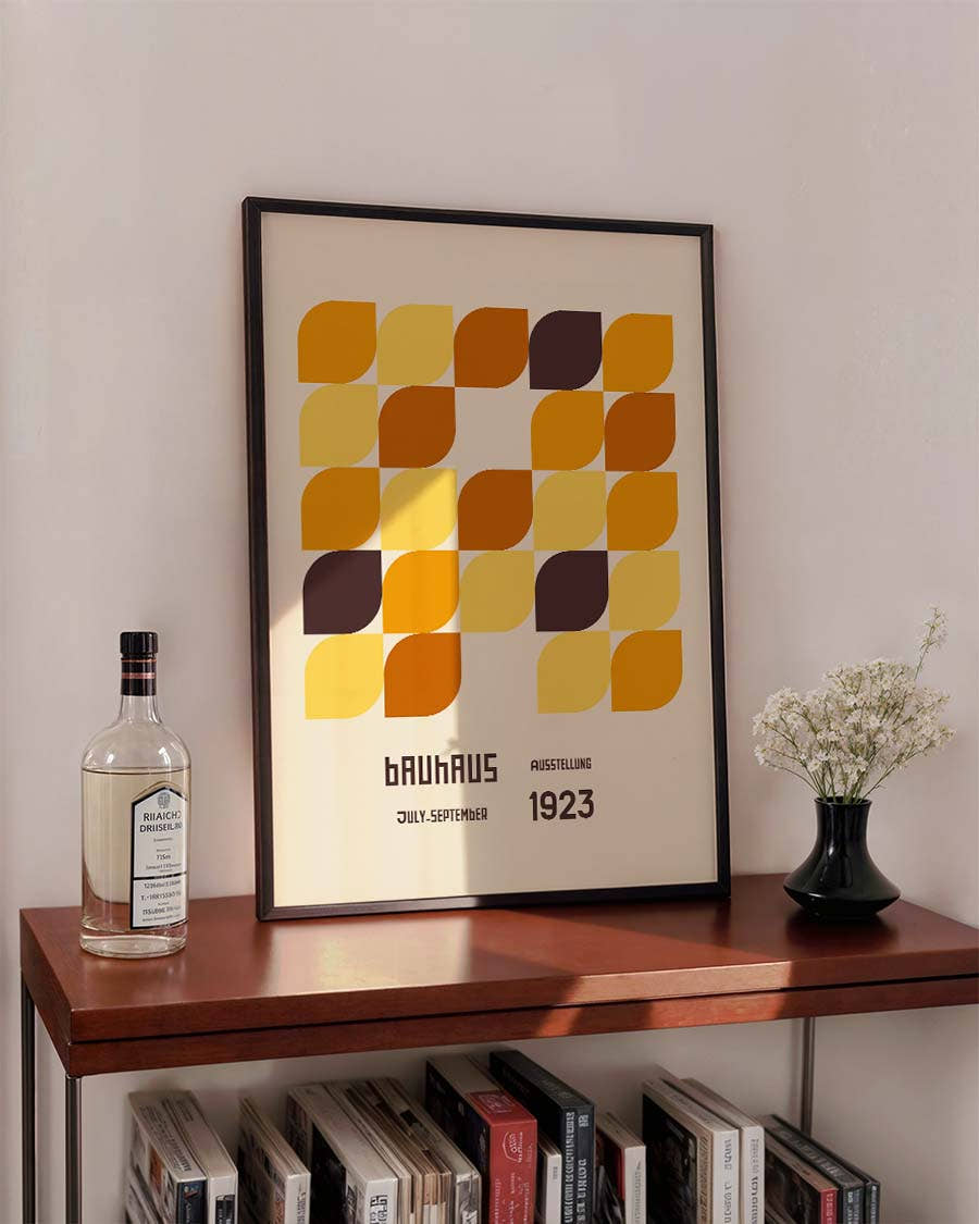 Bauhaus Poster Muster – Bauhaus Leaf Pattern