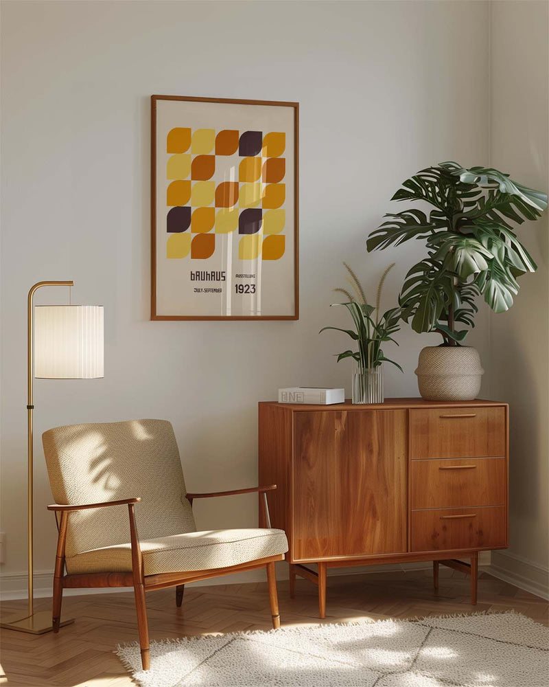 Bauhaus Poster Muster – Bauhaus Leaf Pattern