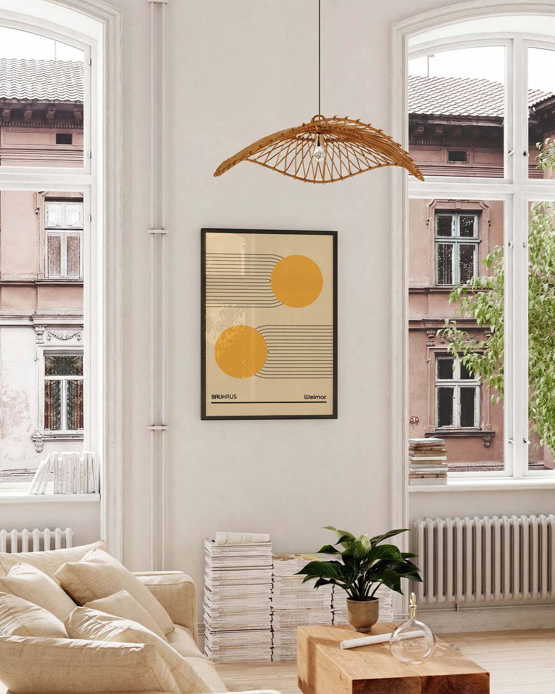 Bauhaus Poster Linien – Bauhaus Line Circle Balance