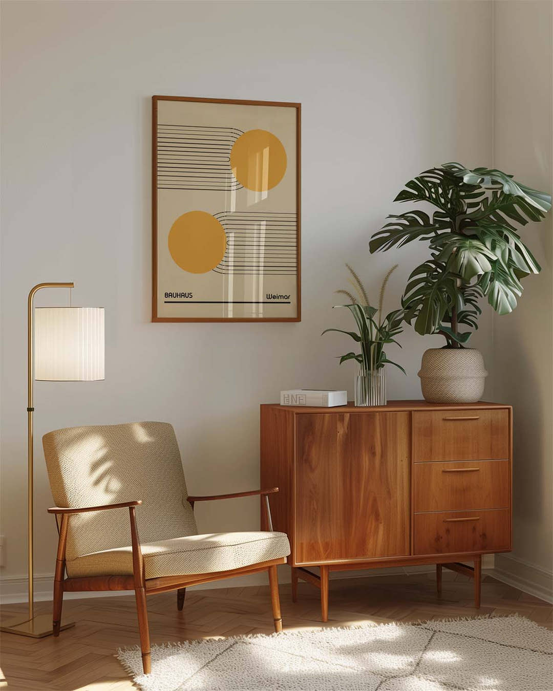 Bauhaus Poster Linien – Bauhaus Line Circle Balance