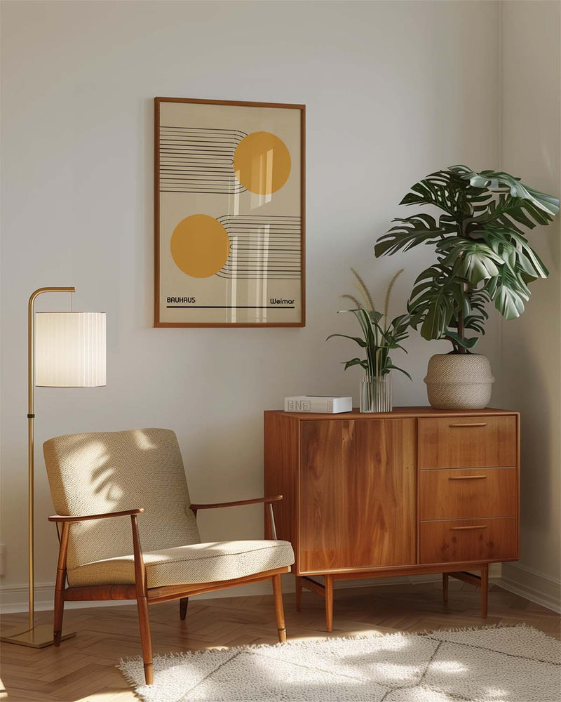 Bauhaus Poster Linien – Bauhaus Line Circle Balance