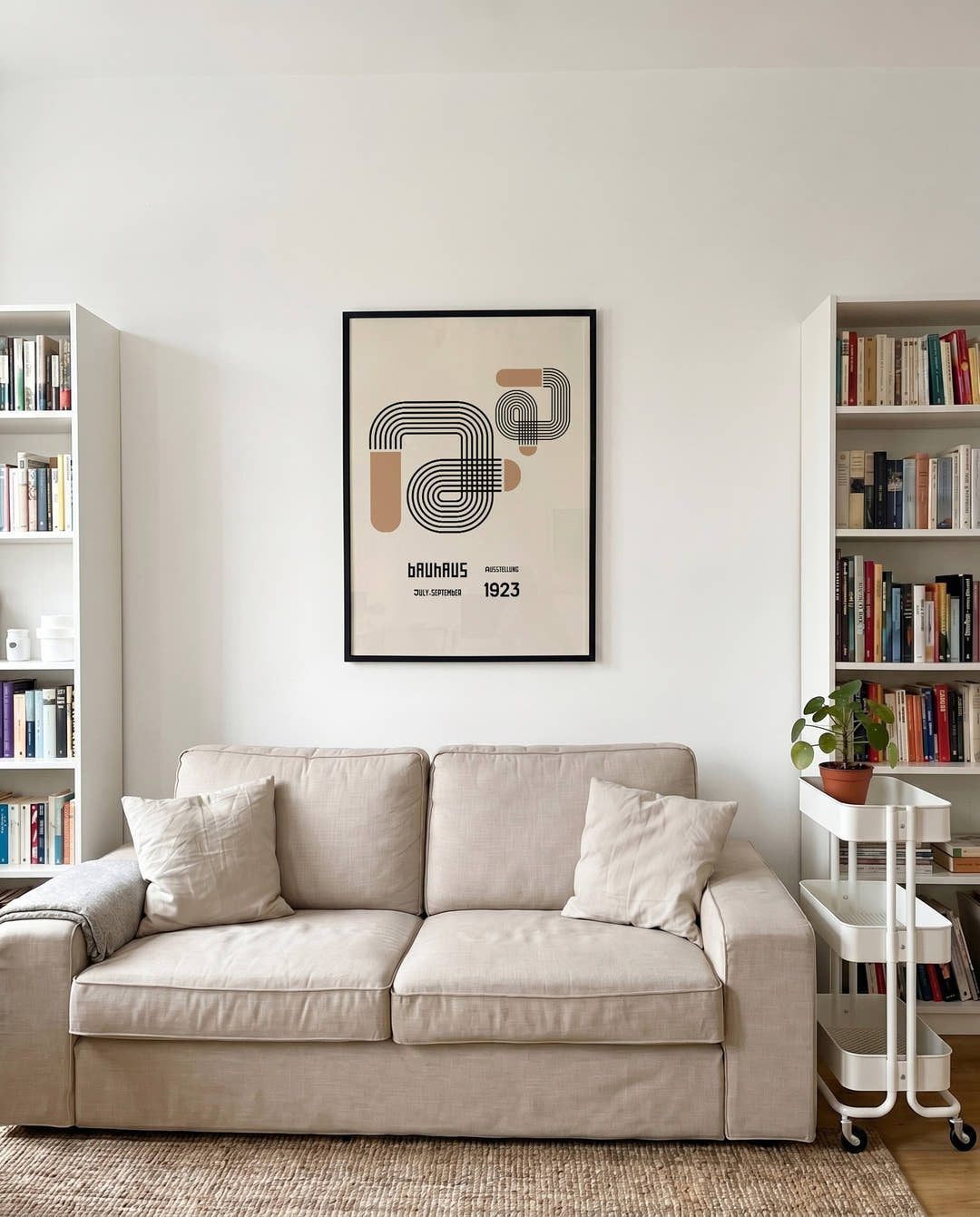 Bauhaus Poster Schleife – Bauhaus Line Loop Abstract