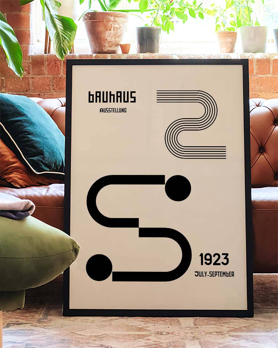 Bauhaus Poster Linien – Bauhaus Line Modern Symbol