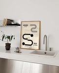 Bauhaus Poster Linien – Bauhaus Line Modern Symbol
