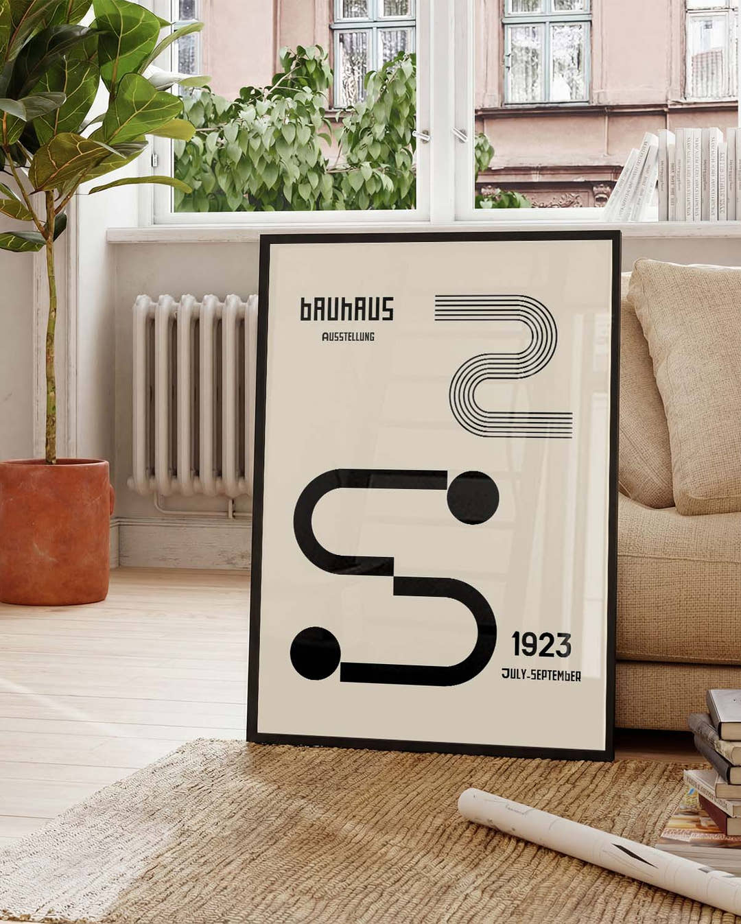 Bauhaus Poster Linien – Bauhaus Line Modern Symbol