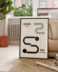 Bauhaus Poster Linien – Bauhaus Line Modern Symbol