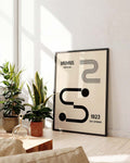 Bauhaus Poster Linien – Bauhaus Line Modern Symbol
