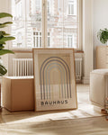 Bauhaus Poster Linienbogen – Bauhaus Line Rainbow