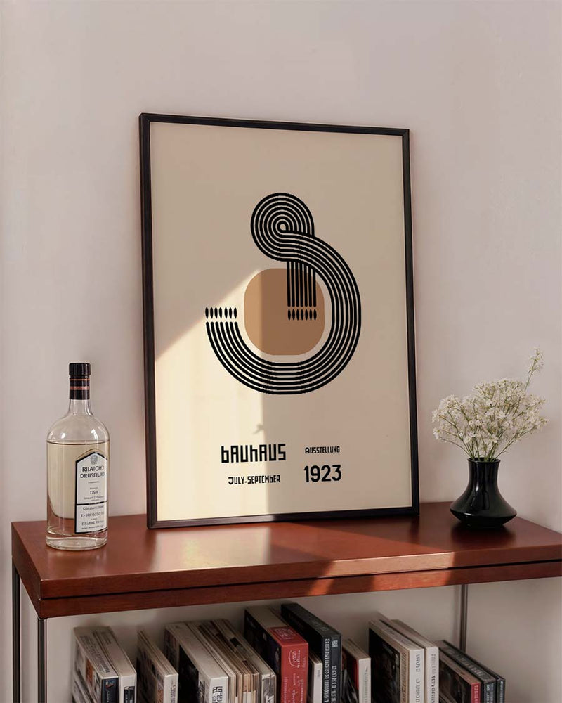 Bauhaus Poster Spirale – Bauhaus Line Spiral Composition