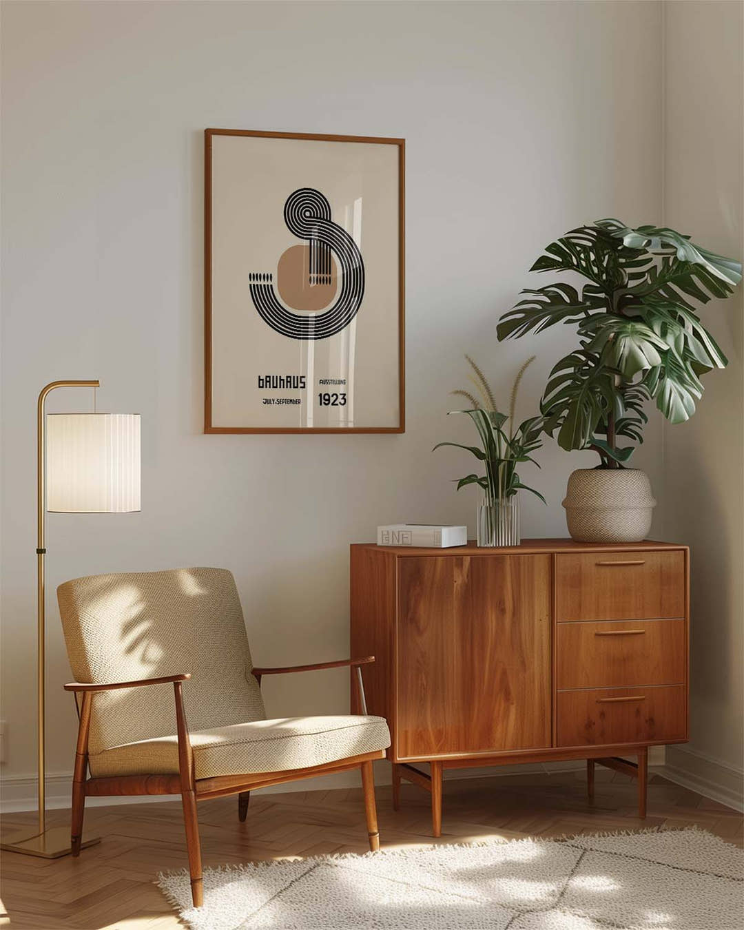 Bauhaus Poster Spirale – Bauhaus Line Spiral Composition
