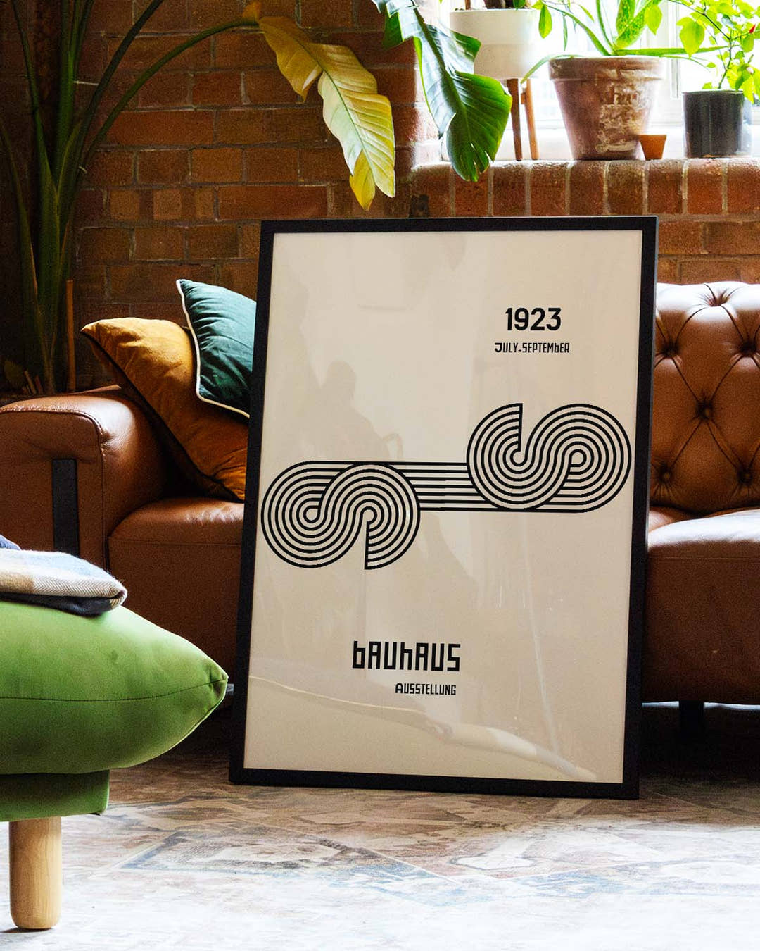 Bauhaus Poster Wellen – Bauhaus Line Wave Minimal