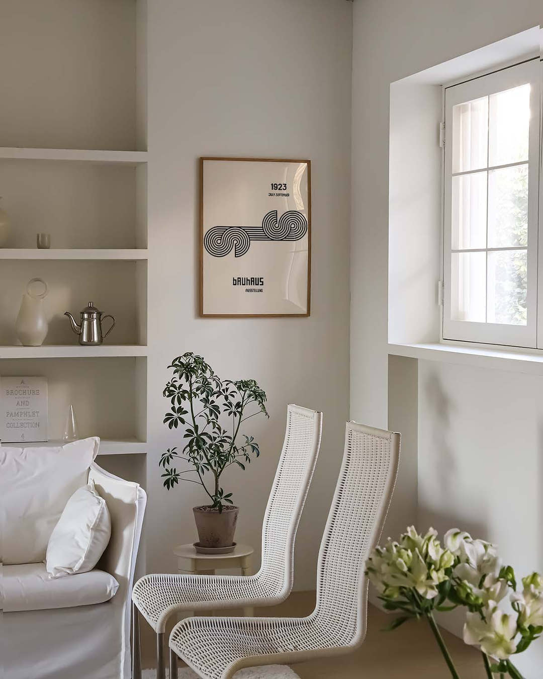 Bauhaus Poster Wellen – Bauhaus Line Wave Minimal