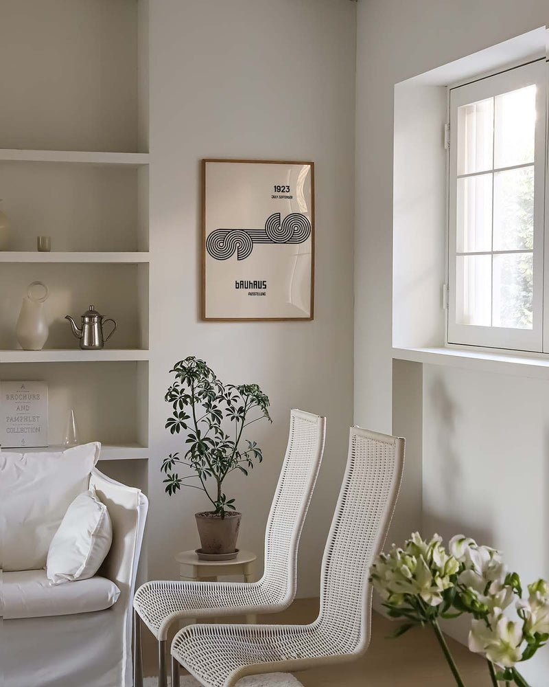 Bauhaus Poster Wellen – Bauhaus Line Wave Minimal