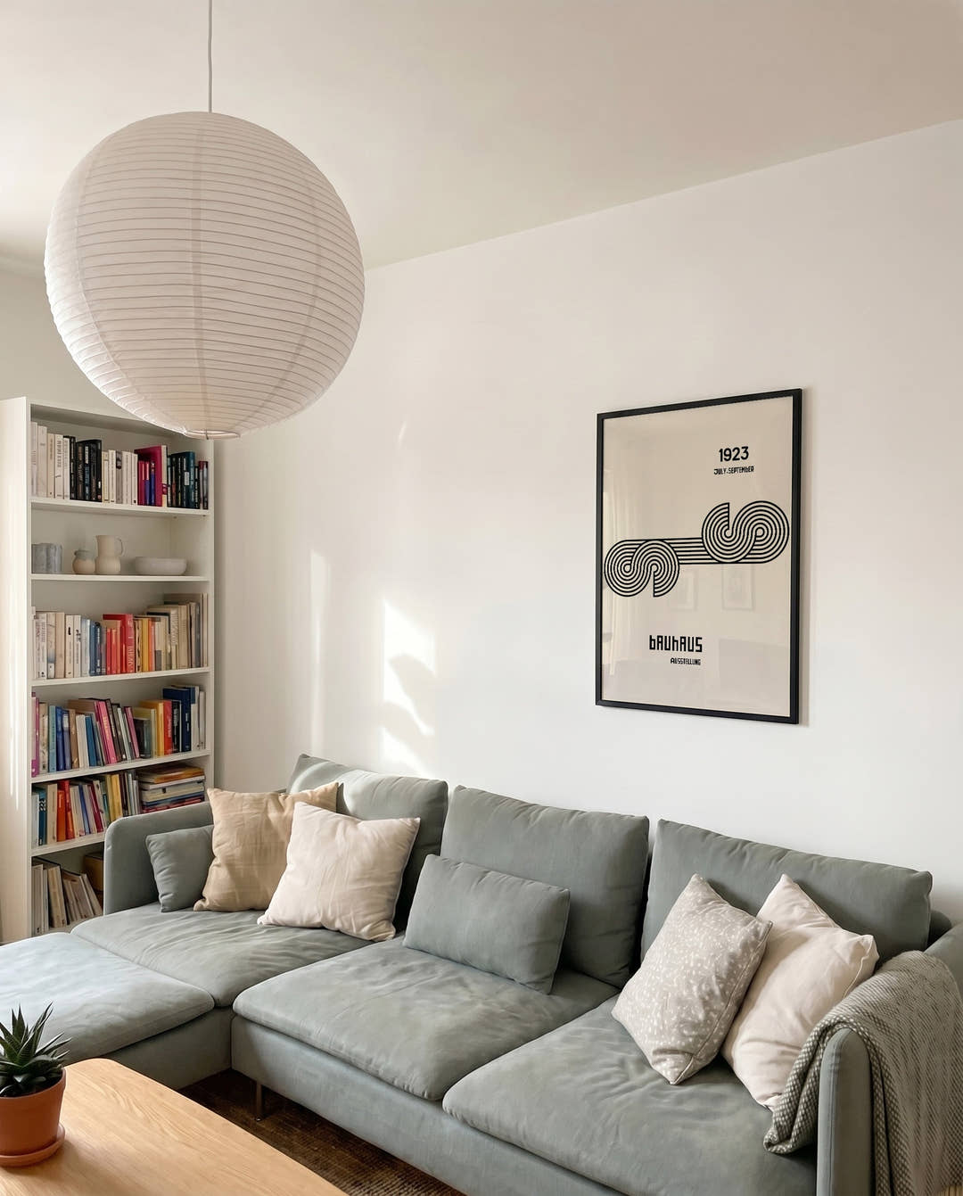 Bauhaus Poster Wellen – Bauhaus Line Wave Minimal