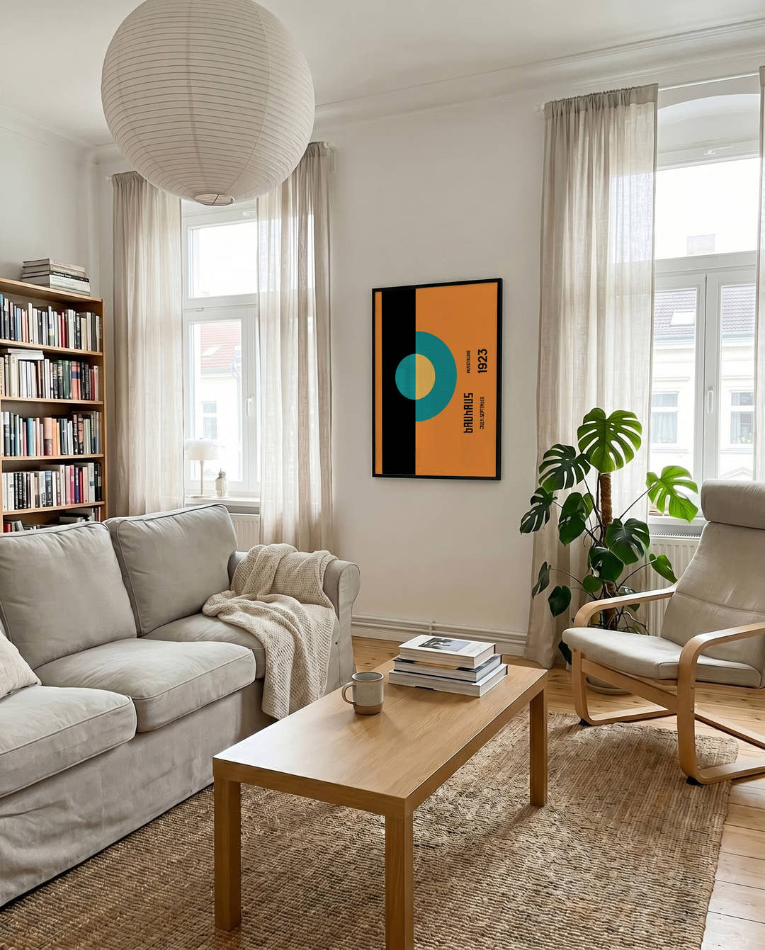 Bauhaus Poster Kreis – Bauhaus Minimal Circle Block