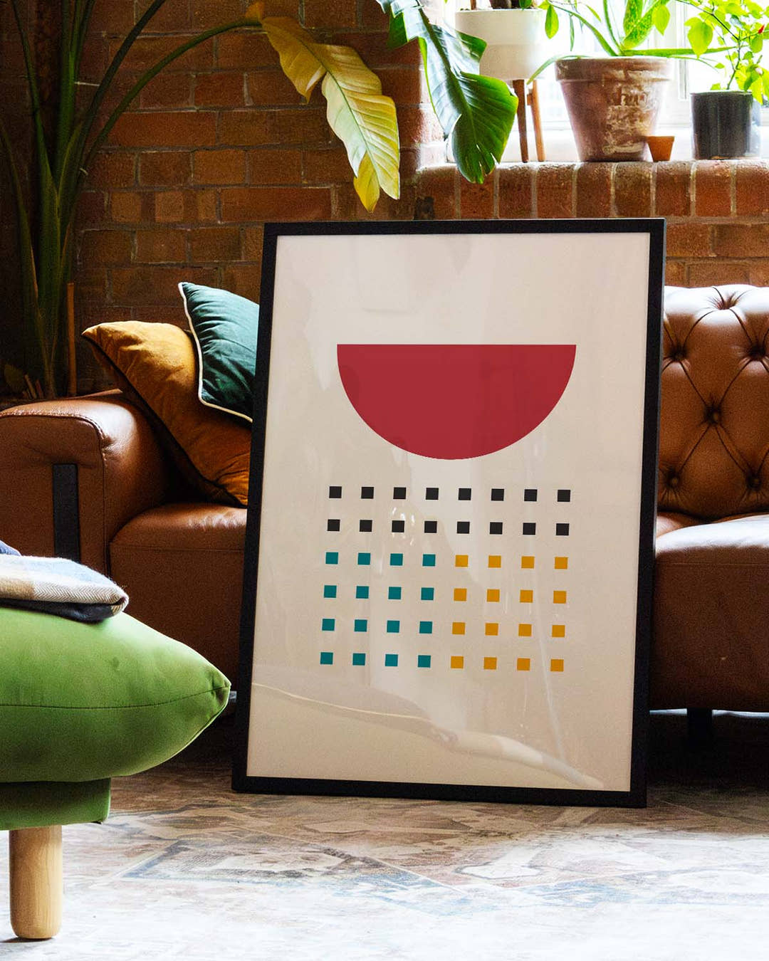 Bauhaus Minimal Dots Poster
