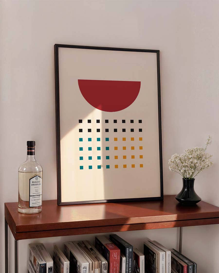Bauhaus Minimal Dots Poster