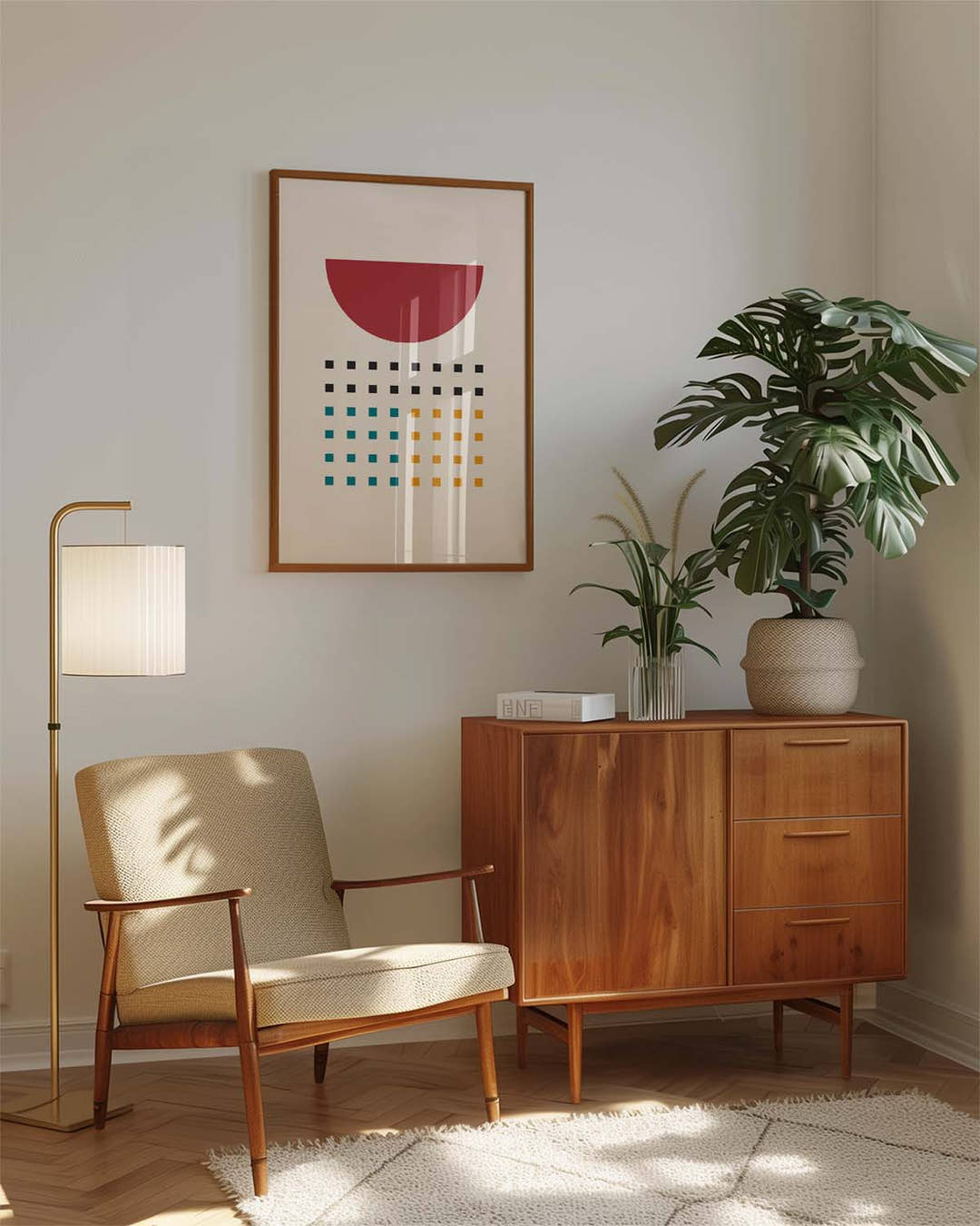 Bauhaus Minimal Dots Poster