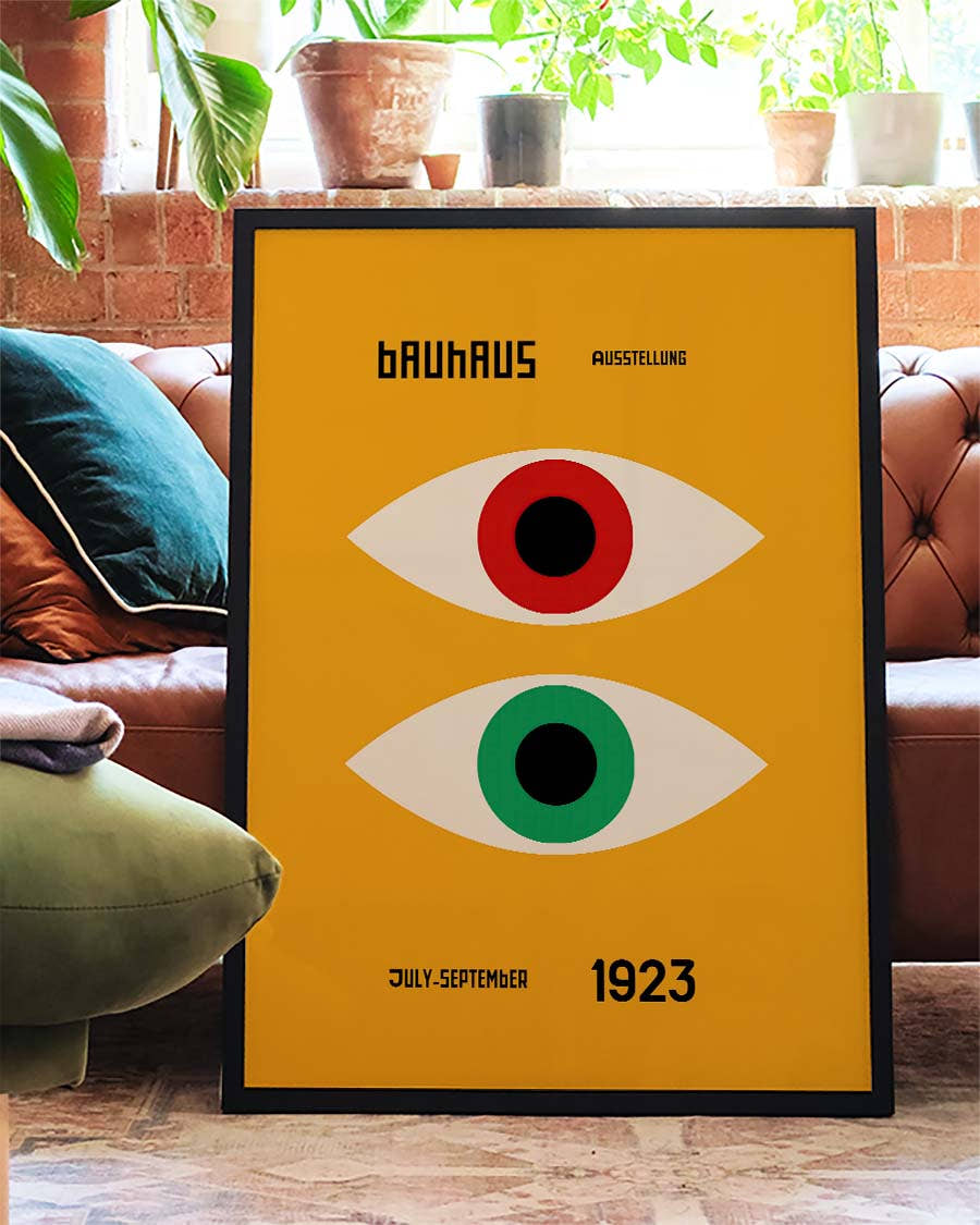 Bauhaus Poster Augen – Bauhaus Minimal Eyes