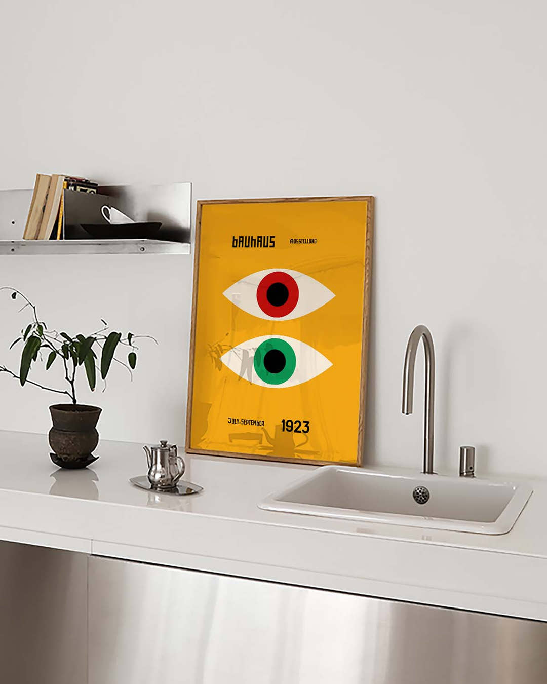 Bauhaus Poster Augen – Bauhaus Minimal Eyes
