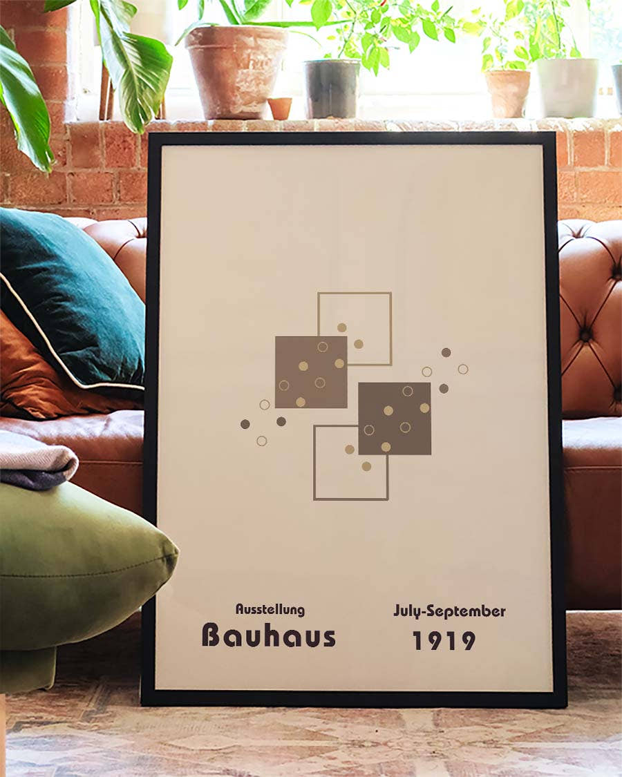 Bauhaus Poster minimal – Bauhaus Minimal Square Composition
