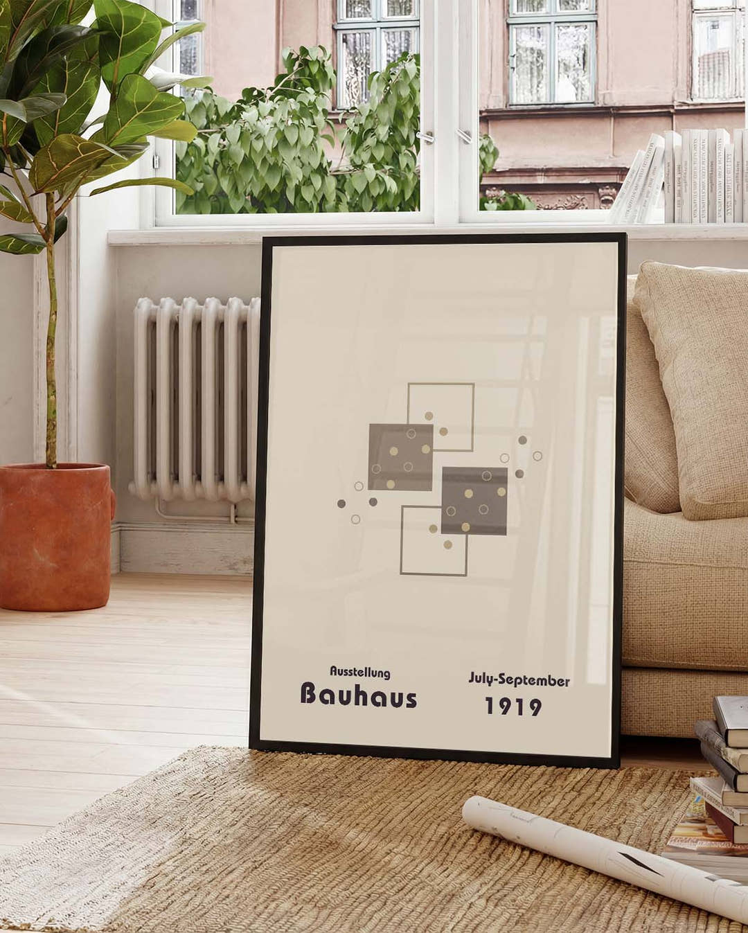 Bauhaus Poster minimal – Bauhaus Minimal Square Composition