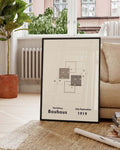Bauhaus Poster minimal – Bauhaus Minimal Square Composition