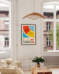 Bauhaus Modern Playfull Arc Poster
