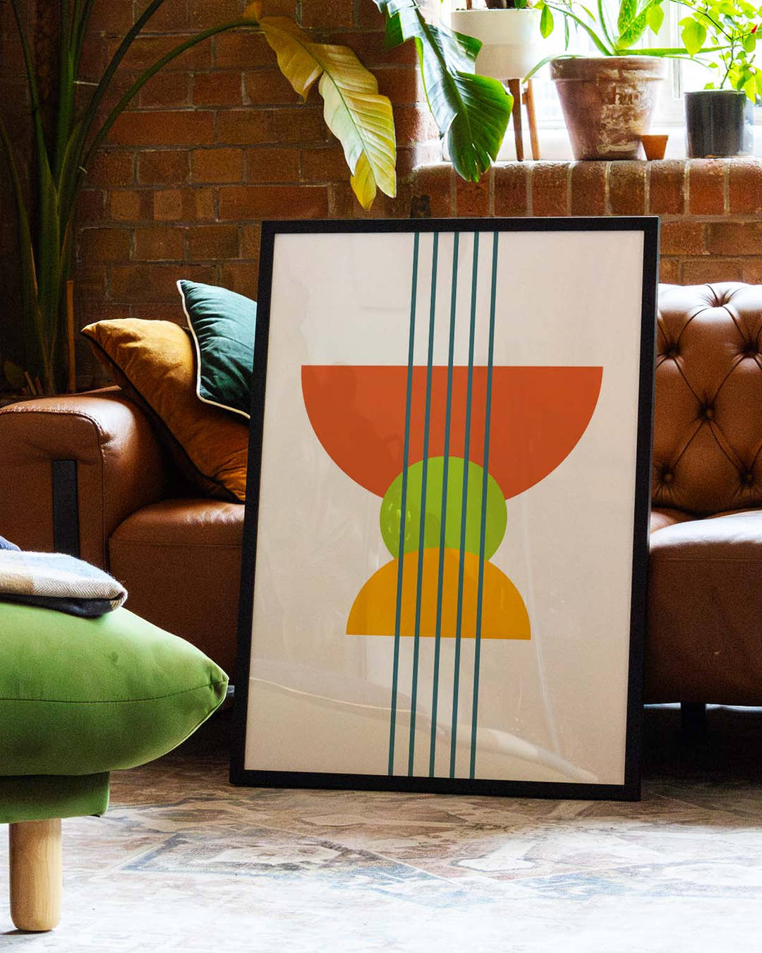 Bauhaus Modern Arches Poster