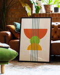 Bauhaus Modern Arches Poster