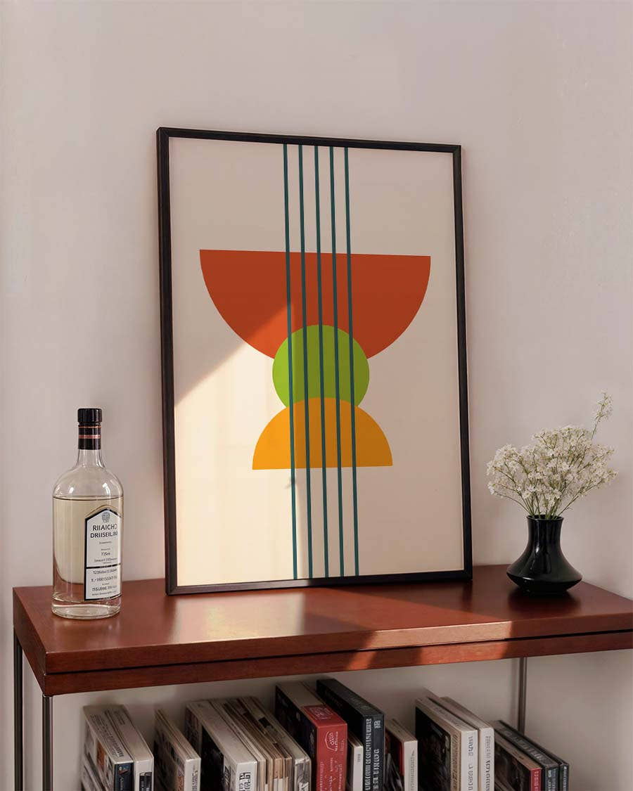 Bauhaus Modern Arches Poster