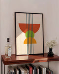 Bauhaus Modern Arches Poster