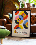 Bauhaus Modern Circles Poster