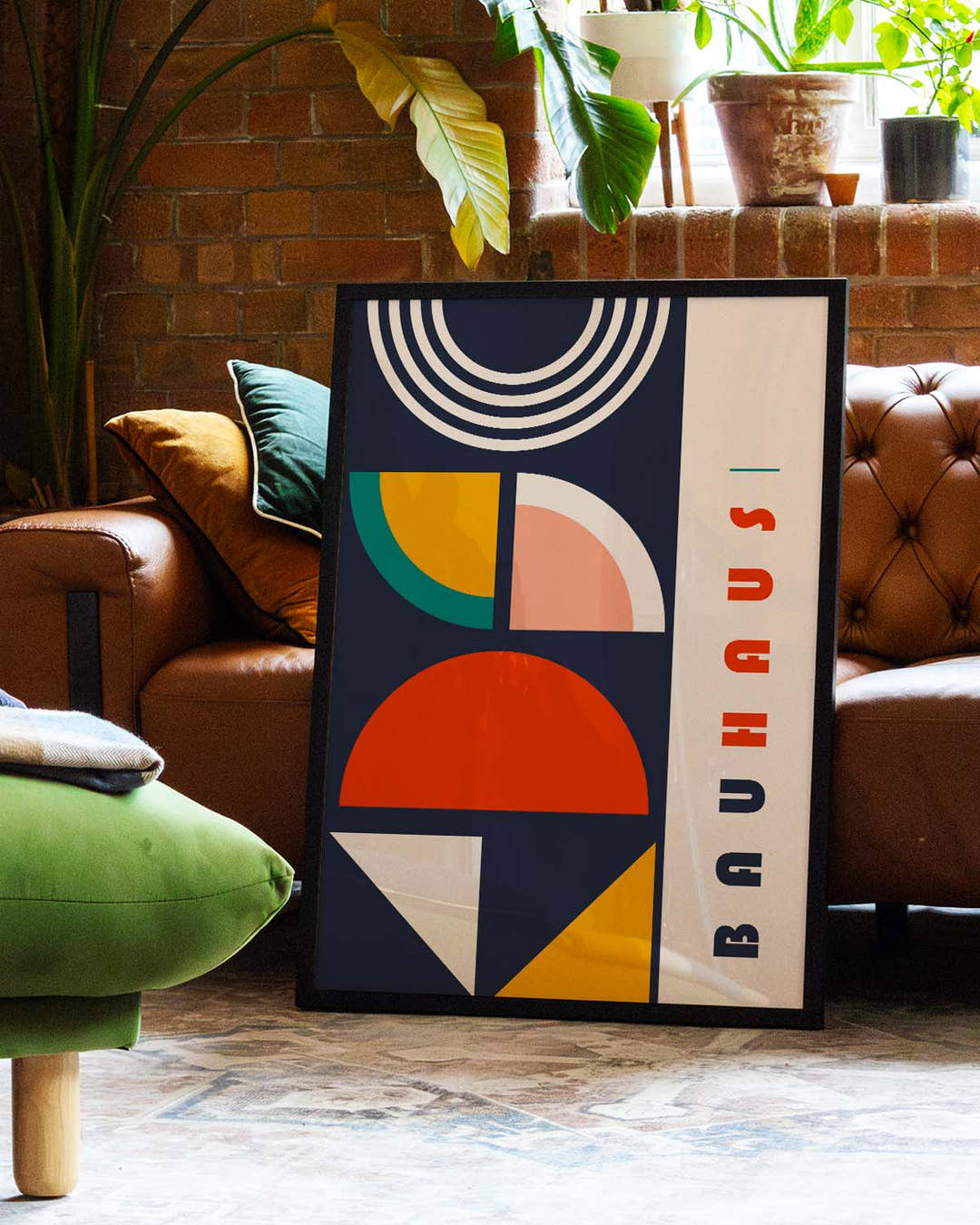 Bauhaus Modern Composition Poster