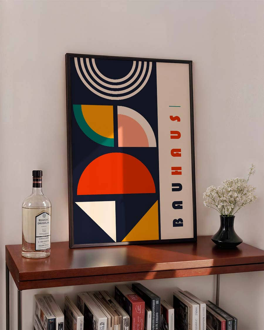 Bauhaus Modern Composition Poster