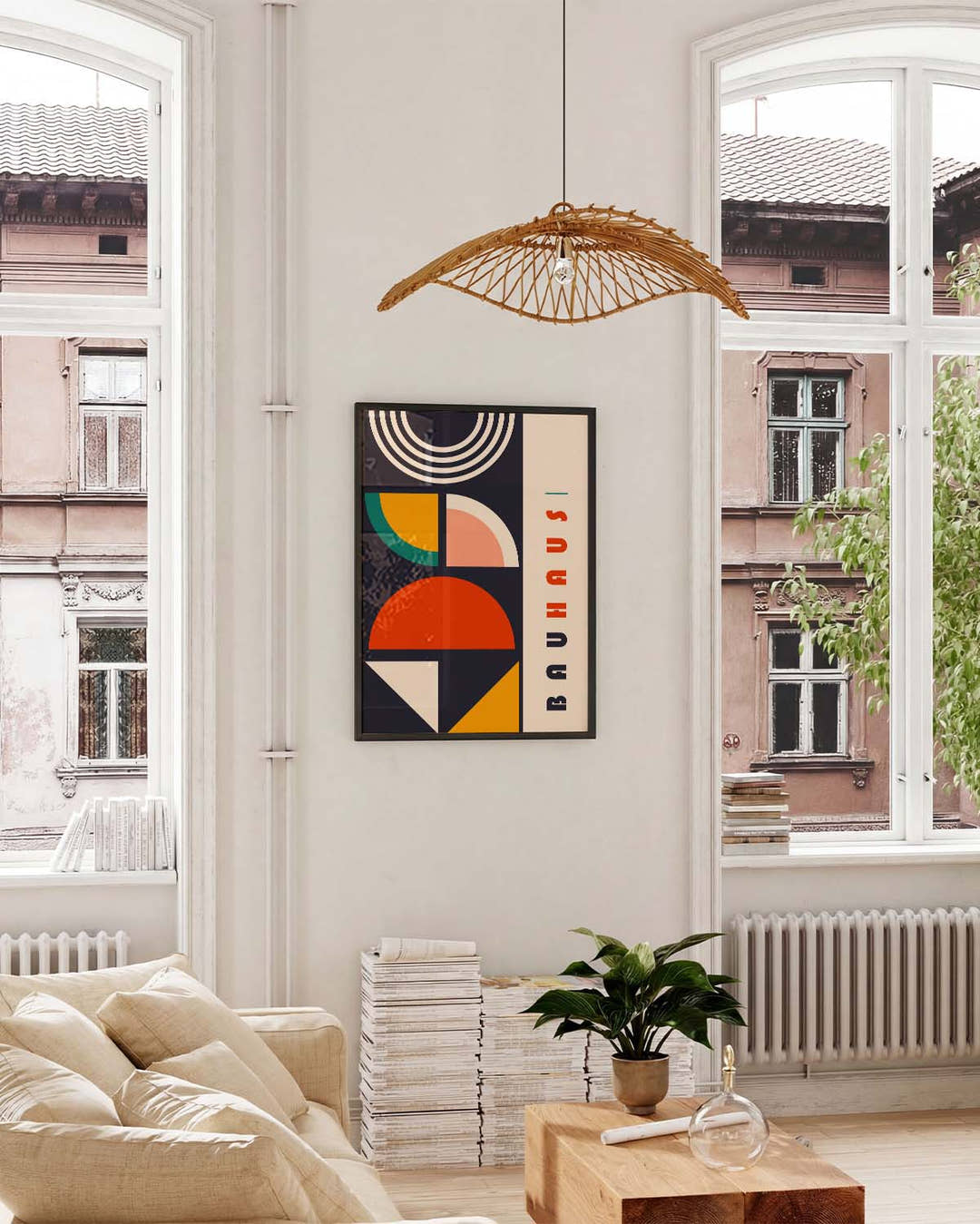 Bauhaus Modern Composition Poster