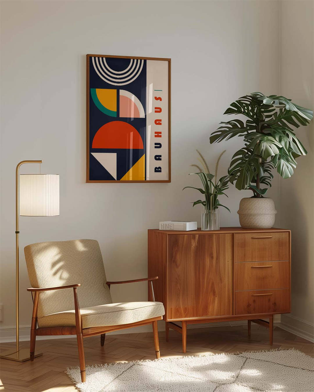 Bauhaus Modern Composition Poster