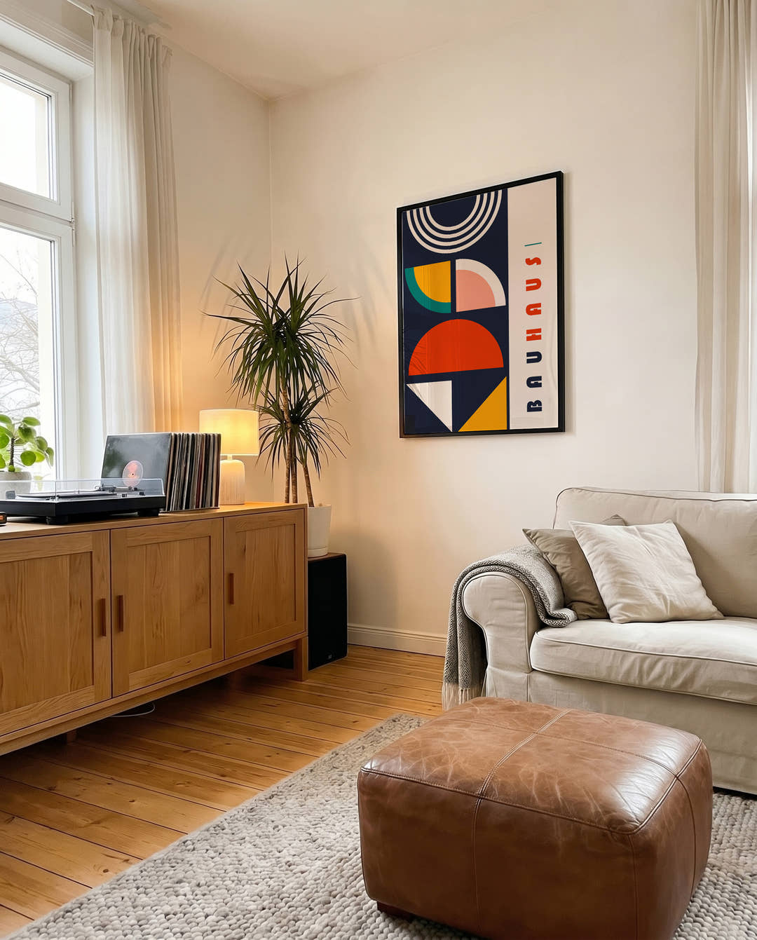 Bauhaus Modern Composition Poster