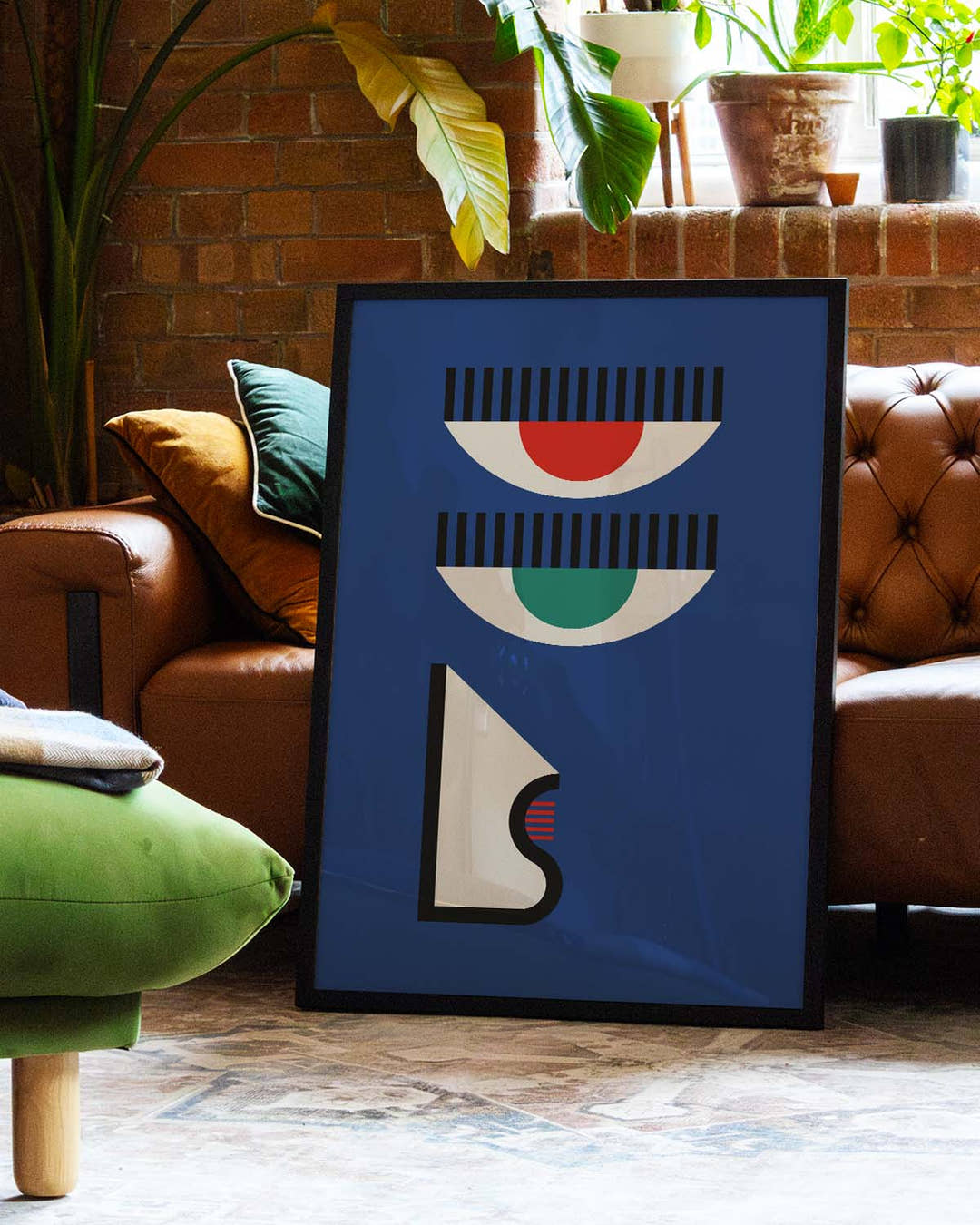 Bauhaus Modern Face Poster