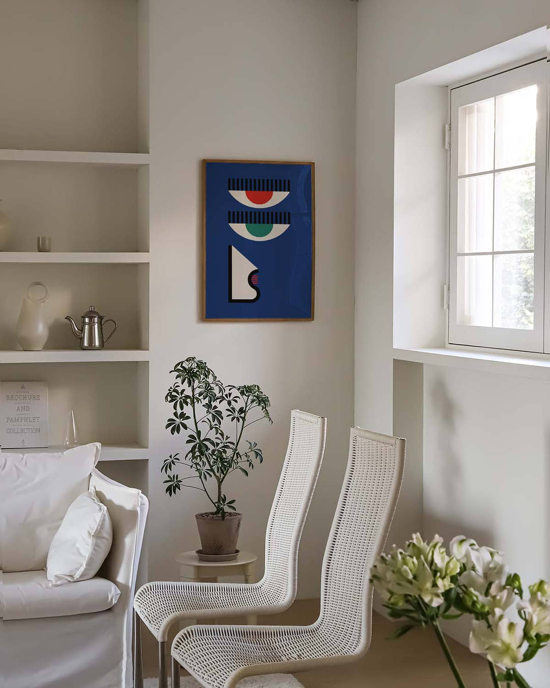 Bauhaus Modern Face Poster