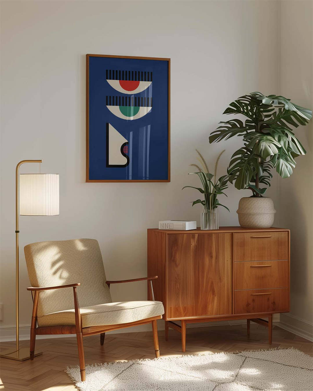 Bauhaus Modern Face Poster