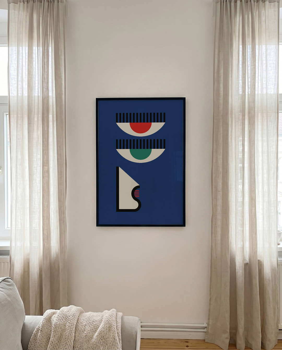 Bauhaus Modern Face Poster