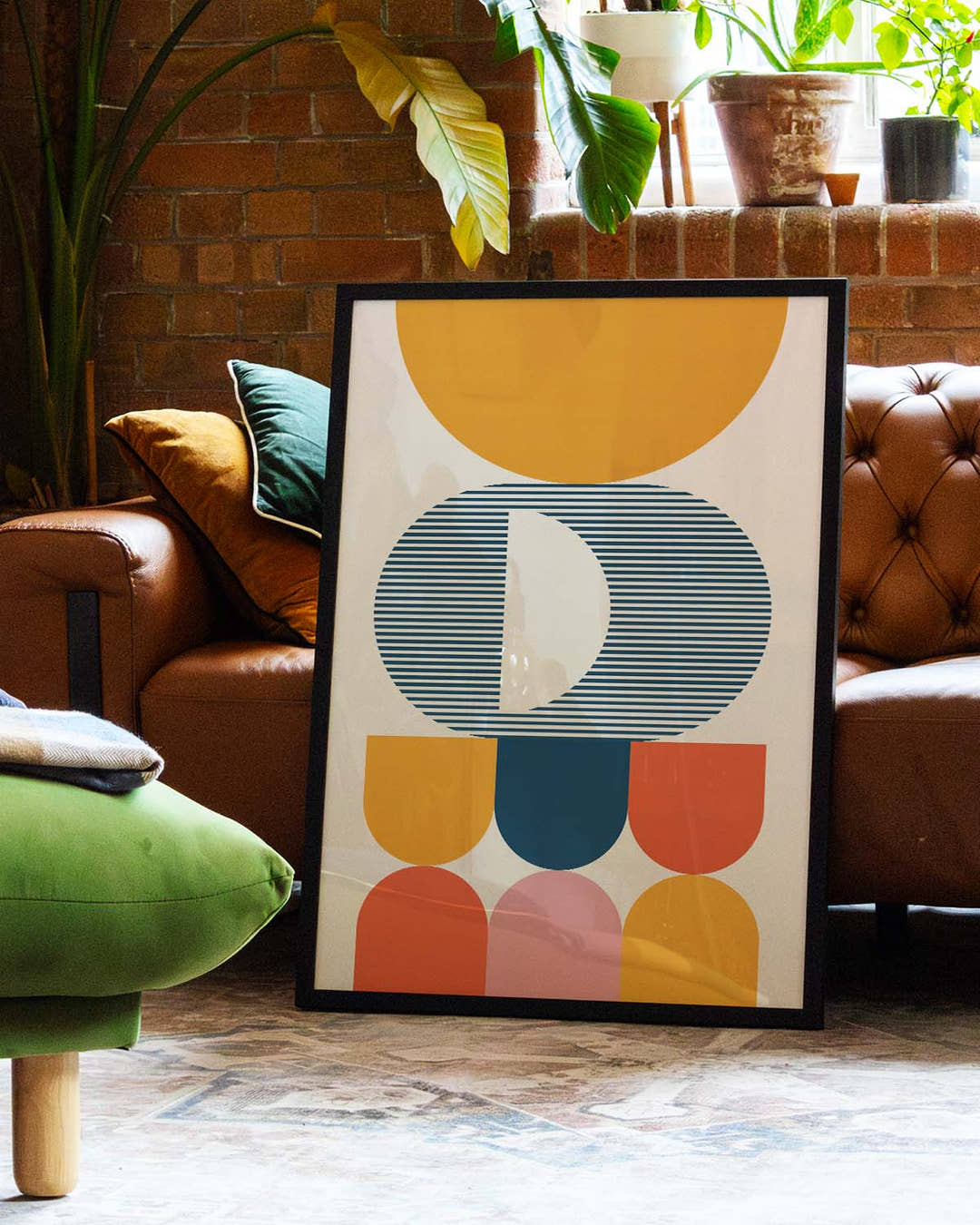 Bauhaus Modern Figures Poster