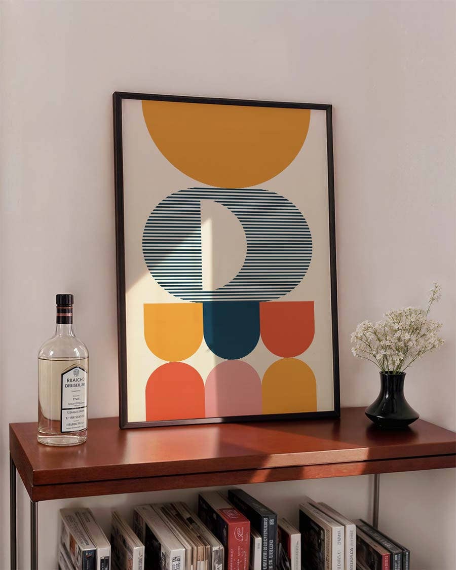 Bauhaus Modern Figures Poster