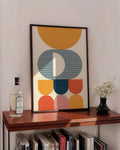 Bauhaus Modern Figures Poster