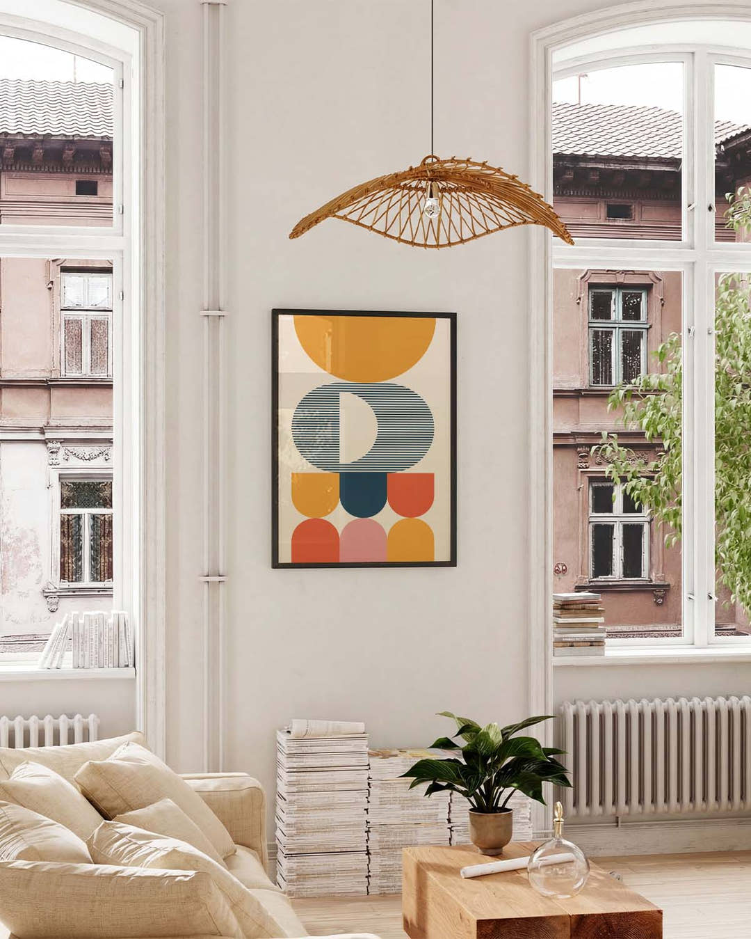 Bauhaus Modern Figures Poster