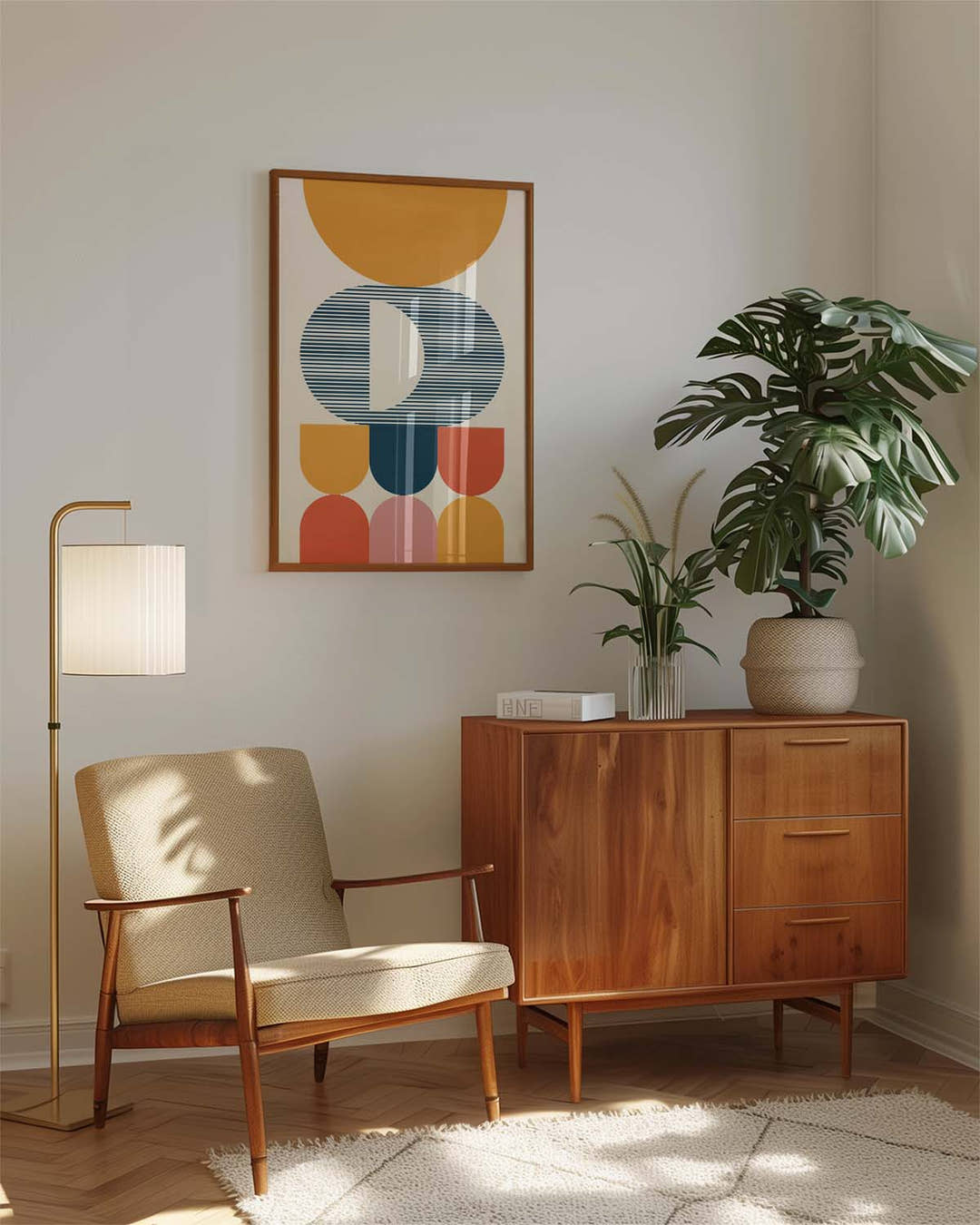 Bauhaus Modern Figures Poster