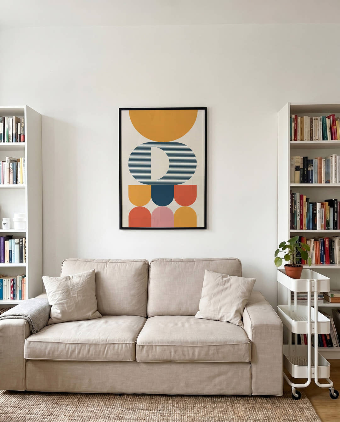 Bauhaus Modern Figures Poster