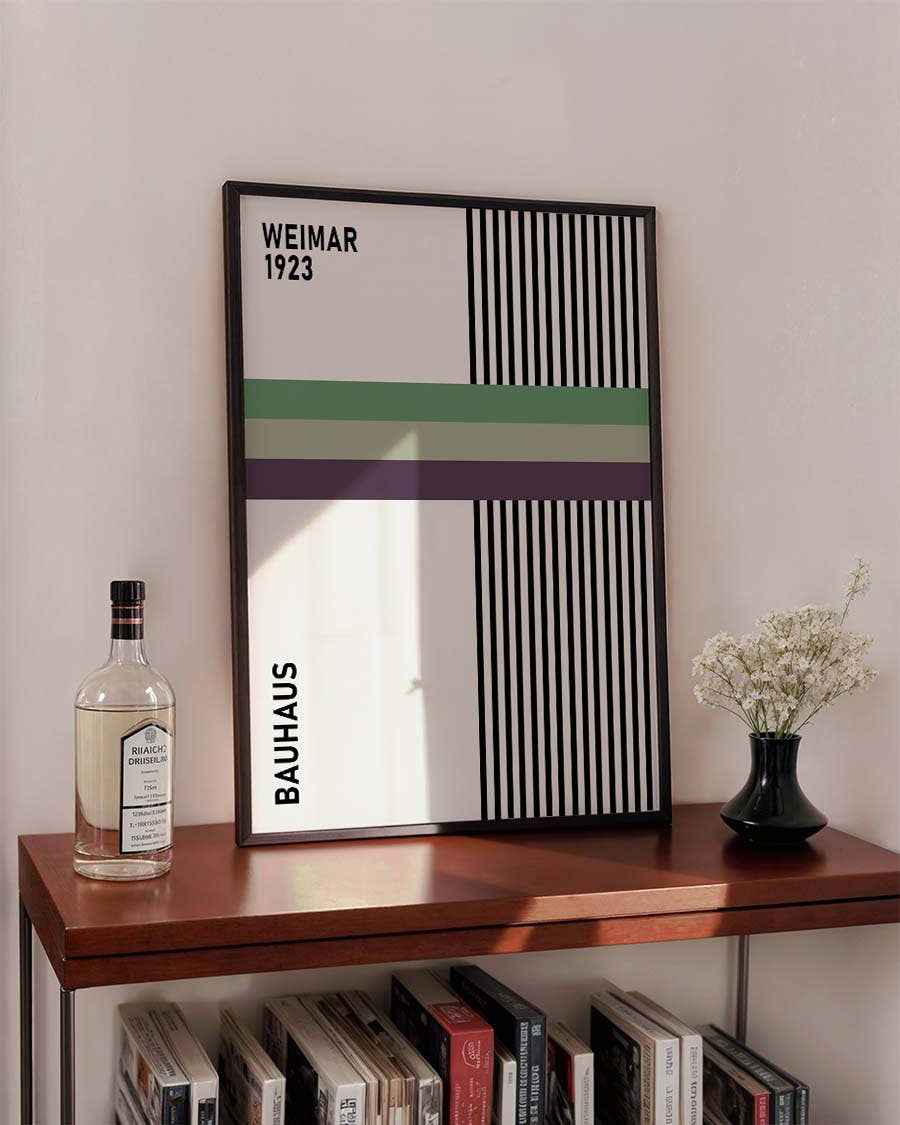 Bauhaus Poster Linien – Bauhaus Modern Lines Composition